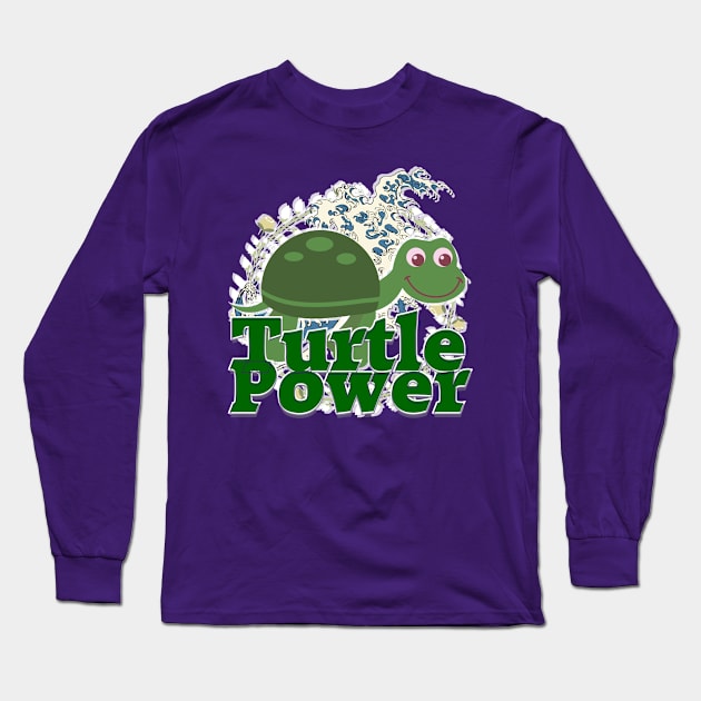 Turtle Power Long Sleeve T-Shirt by trubble